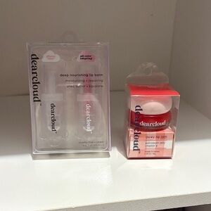 Lip Balm & Gloss Set - Clear and Red